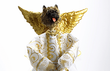Cairn Terrier Angel Christmas Tree Topper (Red)