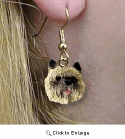Cairn Terrier Authentic Earrings