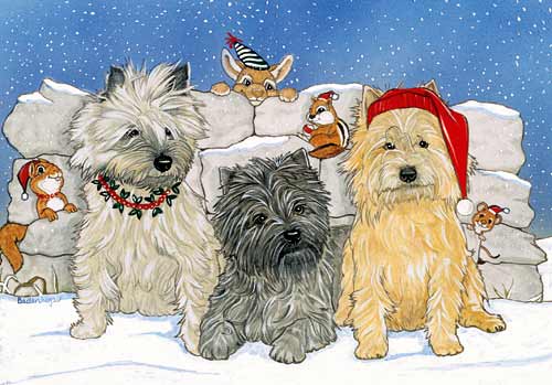 Cairn Terrier Christmas Cards