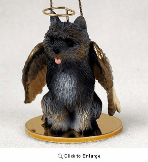 Cairn Terrier Christmas Ornament Angel Brindle