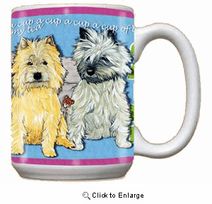 Cairn Terrier Coffee Mug Brown