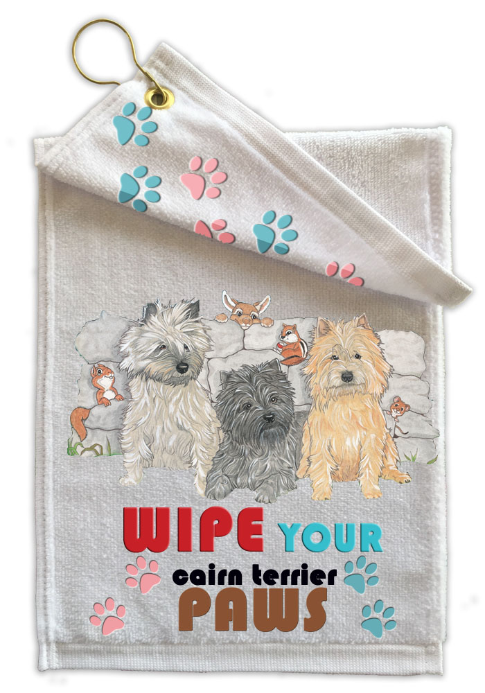 Cairn Terrier Paw Wipe Towel