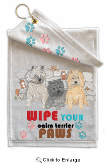 Cairn Terrier Paw Wipe Towel