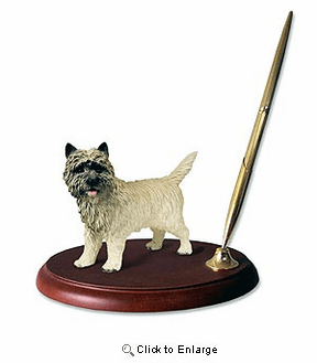 Cairn Terrier Pen Holder (Red)