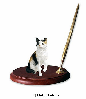 Calico Cat Pen Holder