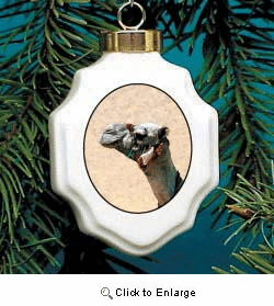 Camel Christmas Ornament Porcelain
