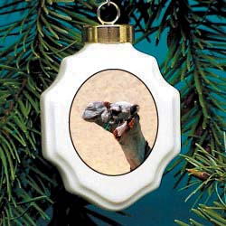 Camel Christmas Ornament Porcelain