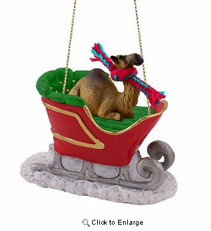 Camel Sleigh Ride Christmas Ornament Dromedary