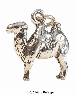 Camel Sterling Silver Charm