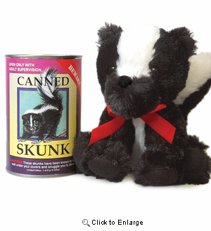 Canned Critter's Skunk  6"