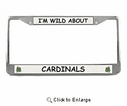 Cardinal License Plate Frame