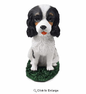 Cavalier King Charles Bobblehead Bl-Wh