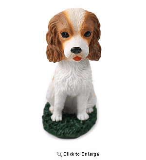 Cavalier King Charles Bobblehead Brown-White
