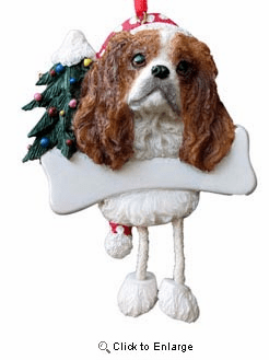 Cavalier King Charles Christmas Tree Ornament - Personalize