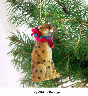 Cheetah Tiny One Christmas Ornament