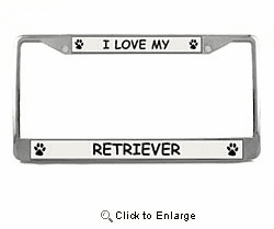 Chesapeake Bay Retriever License Plate Frame