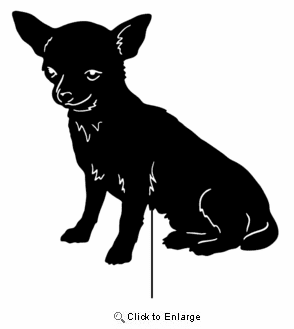 Chihuahua Garden Stake