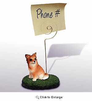 Chihuahua Note Holder (Long Haired)