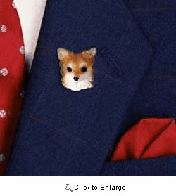 Chihuahua Pin Hand Painted Resin