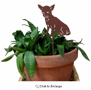 Chihuahua Plant Stake