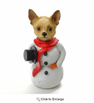 Chihuahua Snowman Christmas Decoration