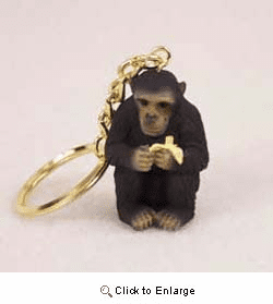 Chimpanzee Keychain