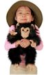 Folkmanis Baby Chimpanzee Hand Puppet Plush 16"