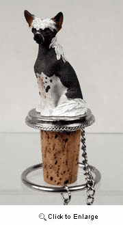 Chinese Crested Bottle Stopper