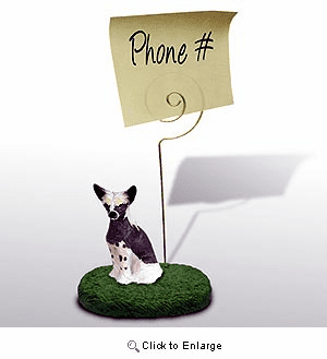 Chinese Crested Note Holder