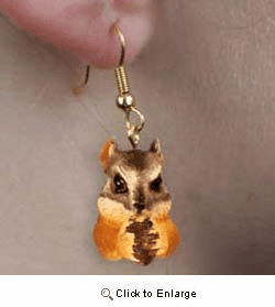 Chipmunk Authentic Earrings