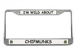 Chipmunk License Plate Frame
