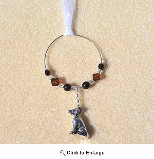 Chocolate Lab Car Charm - Sun Catcher