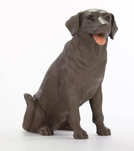 Chocolate Lab Figurine