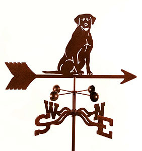 Chocolate Lab Weathervane