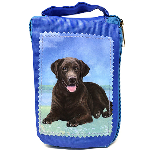 Chocolate Labrador Retriever Tote Bag - Foldable to Pouch