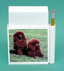 Chocolate Poodle Hold-a-Note