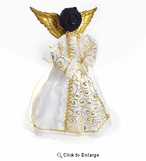 Chow Chow Angel Christmas Tree Topper (Black)