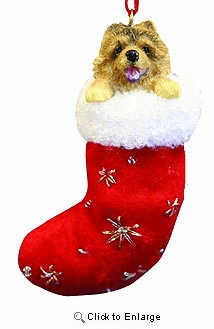 Chow Chow Christmas Stocking Ornament