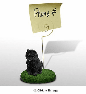 Chow Chow Note Holder (Black)