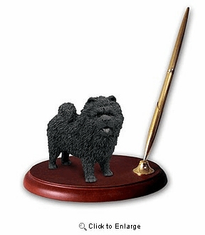 Chow Chow Pen Holder (Black)