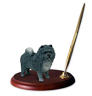 Chow Chow Pen Holder (Blue)