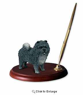 Chow Chow Pen Holder (Blue)
