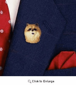 Chow Chow Pin Hand Painted Resin