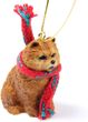Chow Chow Tiny One Christmas Ornament Red