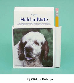 Clumber Spaniel Hold-a-Note