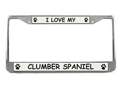 Clumber Spaniel License Plate Frame