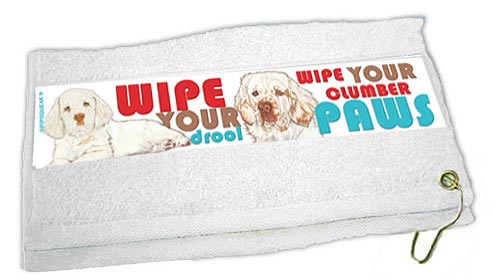 Clumber Spaniel Paw Wipe Towel