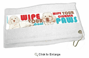Clumber Spaniel Paw Wipe Towel