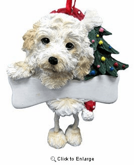 Cockapoo Christmas Tree Ornament - Personalize
