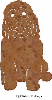 Cockapoo Garden Stake